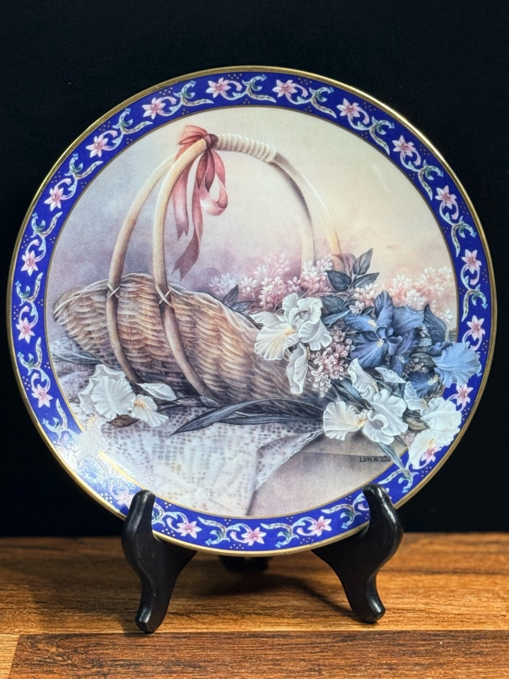 W.L. George “Irises” Collectible Plate